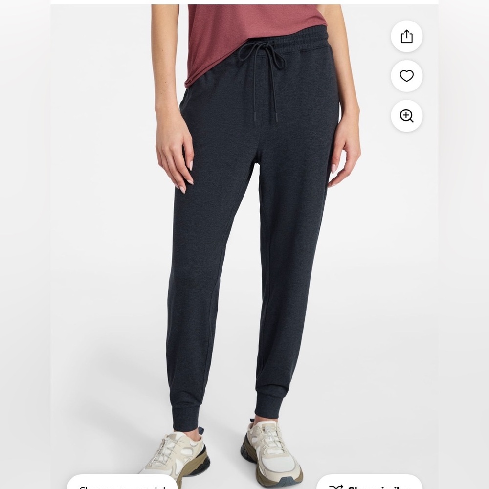 Athletic Works Black Drawstring Jogger Pants